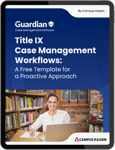 Title IX Case Management Workflows E-Book Cover Title IX Case Management Workflows E-Book Cover